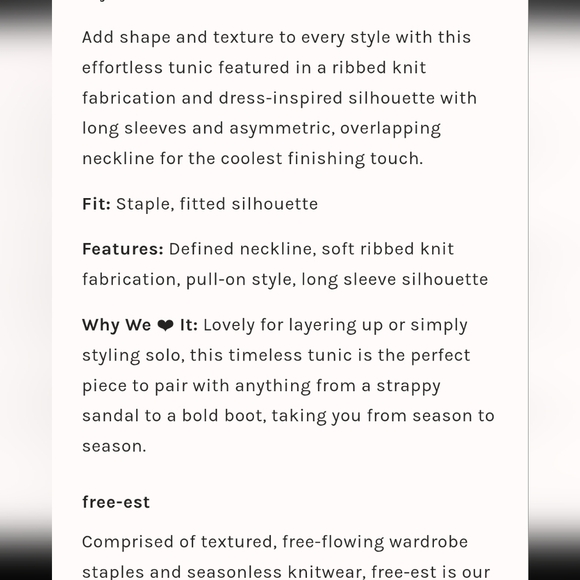 Free People Beach Alba Ribbed Knit  Sweater Tunic Dress In Powder Sand - Picture 8 of 12